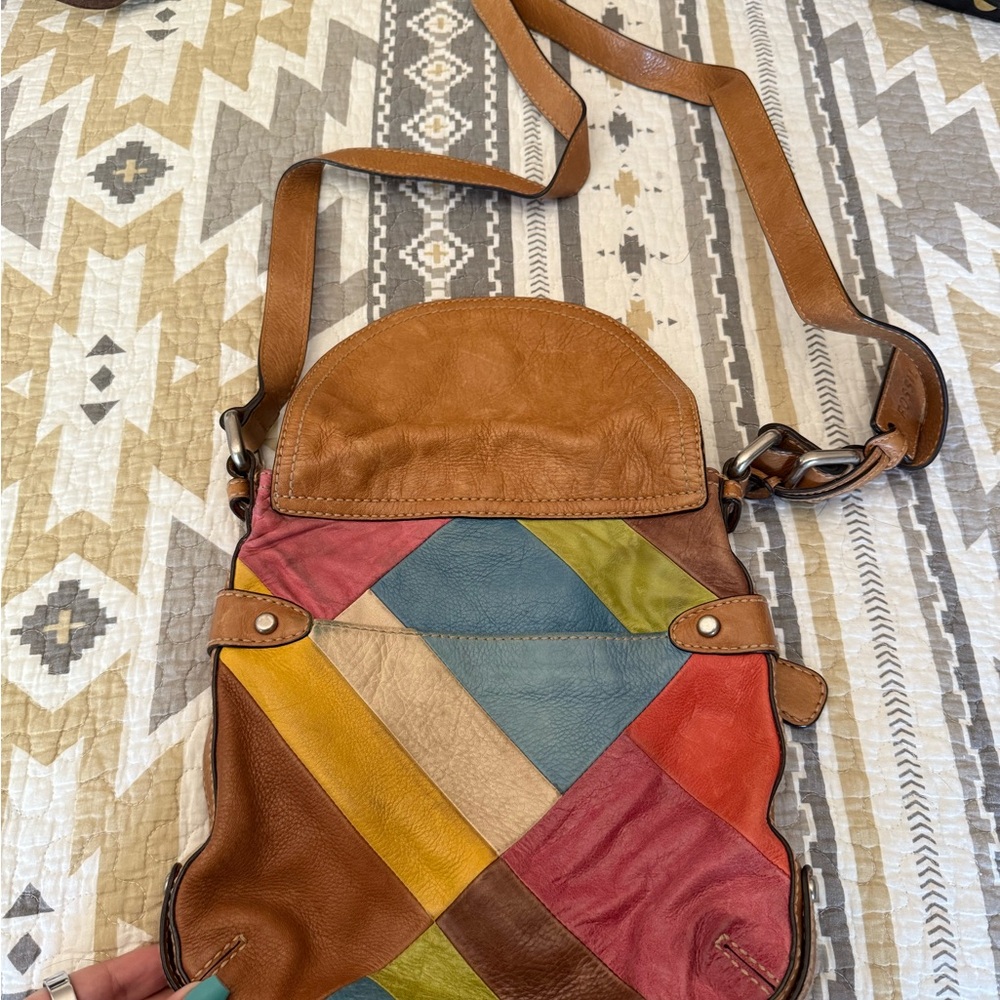 Fossil Multicolor Patchwork Crossbody Bag - Picture 3 of 3